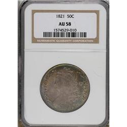 1821 50C AU58 NGC.