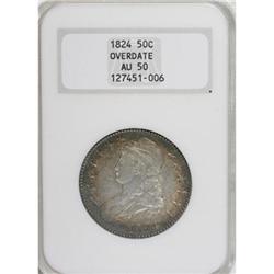 1824 50C AU50 NGC.