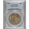 Image 1 : 1832 50C Small Letters MS62 PCGS.