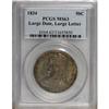 Image 1 : 1834 50C Large Date, Large Letters MS63 PCGS.