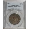 Image 1 : 1834 50C Large Date, Small Letters AU58 PCGS.