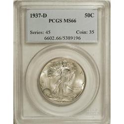 1937-D 50C MS66 PCGS.