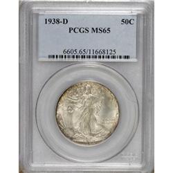1938-D 50C MS65 PCGS.