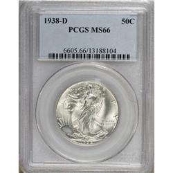 1938-D 50C MS66 PCGS.