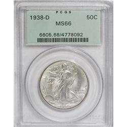 1938-D 50C MS66 PCGS.