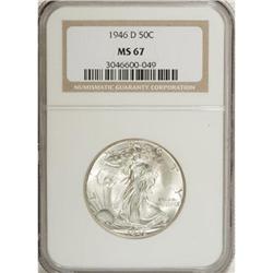 1946-D 50C MS67 NGC.