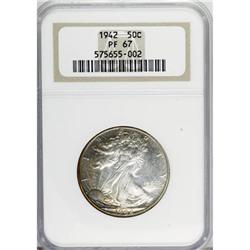 1942 50C PR67 NGC.