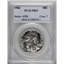 1942 50C PR67 PCGS.