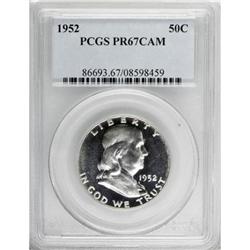 1952 50C PR67 Cameo PCGS.