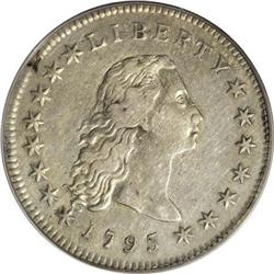 1795 $1 Flowing Hair, Three Leaves VF30 PCGS.