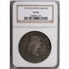 1795 $1 Flowing Hair, Three Leaves VF35 NGC.