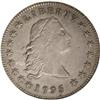 1795 $1 Flowing Hair, Three Leaves AU53 NGC.