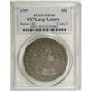 Image 1 : 1797 $1 9x7 Stars, Large Letters XF40 PCGS.