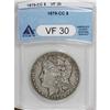 Image 1 : 1879-CC $1 VF30 ANACS.
