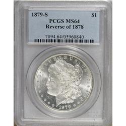 1879-S $1 Reverse of 1878 MS64 PCGS.