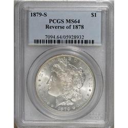 1879-S $1 Reverse of 1878 MS64 PCGS.