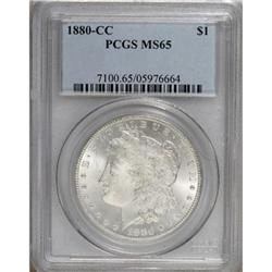 1880-CC $1 MS65 PCGS.