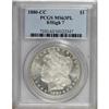 Image 1 : 1880-CC $1 8 Over High 7 MS63 Prooflike PCGS.