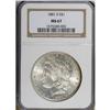 Image 1 : 1881-S $1 MS67 NGC.