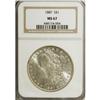 Image 1 : 1887 $1 MS67 NGC.
