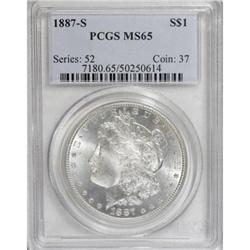 1887-S $1 MS65 PCGS.