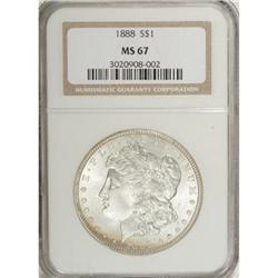 1888 $1 MS67 NGC.