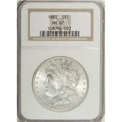 1888 $1 MS67 NGC.