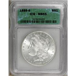 1889-S $1 MS65 ICG.