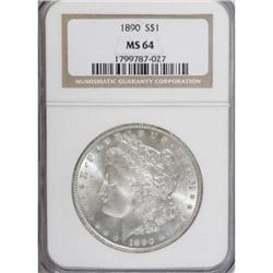 1890 $1 MS64 NGC.