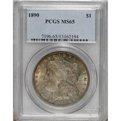 1890 $1 MS65 PCGS.