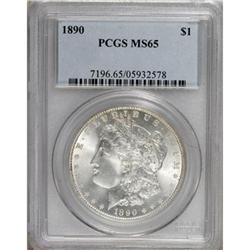 1890 $1 MS65 PCGS.