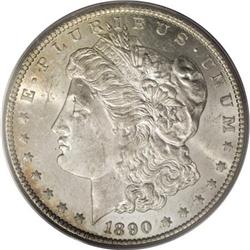 1890-CC $1 Tail Bar MS62 PCGS.