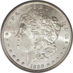 1890-CC $1 Tail Bar MS62 PCGS.