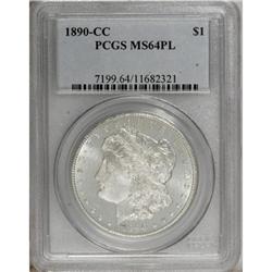 1890-CC $1 MS64 Prooflike PCGS.