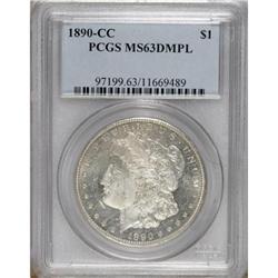 1890-CC $1 MS63 Deep Mirror Prooflike PCGS.