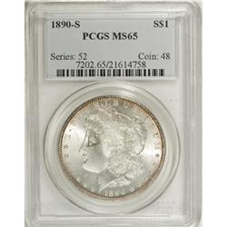 1890-S $1 MS65 PCGS.