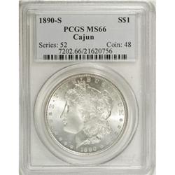 1890-S $1 MS66 PCGS.