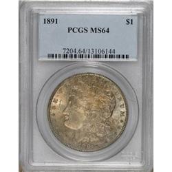 1891 $1 MS64 PCGS.