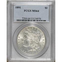 1891 $1 MS64 PCGS.