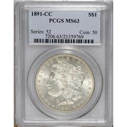 1891-CC $1 MS63 PCGS.