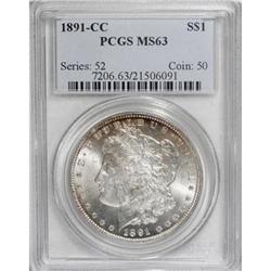 1891-CC $1 MS63 PCGS.