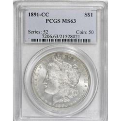 1891-CC $1 MS63 PCGS.
