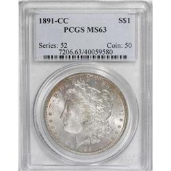 1891-CC $1 MS63 PCGS.