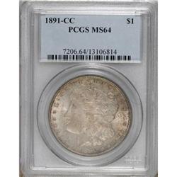 1891-CC $1 MS64 PCGS.
