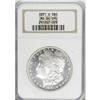Image 1 : 1891-S $1 MS64 Deep Mirror Prooflike NGC.