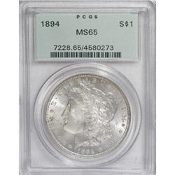 1894 $1 MS65 PCGS.