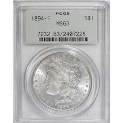 1894-S $1 MS63 PCGS.