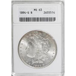1894-S $1 MS63 ANACS.