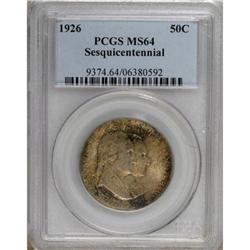 1926 50C Sesquicentennial MS64 PCGS.