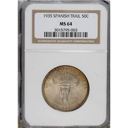 1935 50C Spanish Trail MS64 NGC.